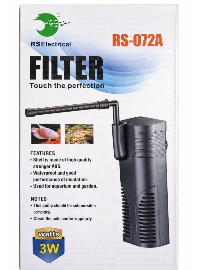 RS Electrical Internal Aquarium Filter (RS-062A / RS-072A / RS-082A) - Submersible Water Filter for Fish Tank - Image 2