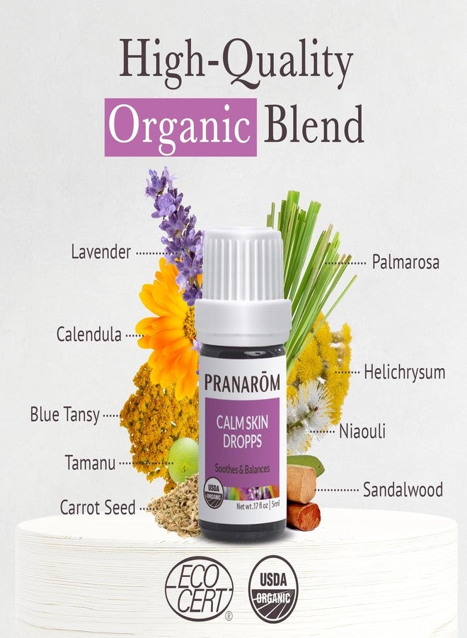 Pranarom - Calm Skin Dropps Wellness Blend 5ml - for Sensitive Skin - Diffusing for Relaxation Ambiance - 100% Pure Organic Essential Oils - Image 3