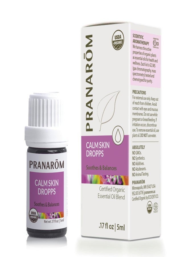 Pranarom - Calm Skin Dropps Wellness Blend 5ml - for Sensitive Skin - Diffusing for Relaxation Ambiance - 100% Pure Organic Essential Oils - Image 1