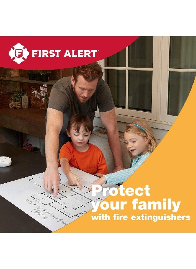 FIRST ALERT - 5-B:C Extinguisher Class Auto Fire Extinguisher Red 10.4 x 4 x 3 Inch AUT05 - Image 1