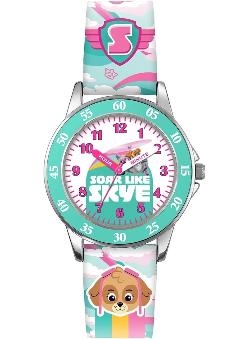 Paw Patrol Paw Patrol Time Teacher Dial Quartz Watch with Silicone Strap for Kids - PAW5020