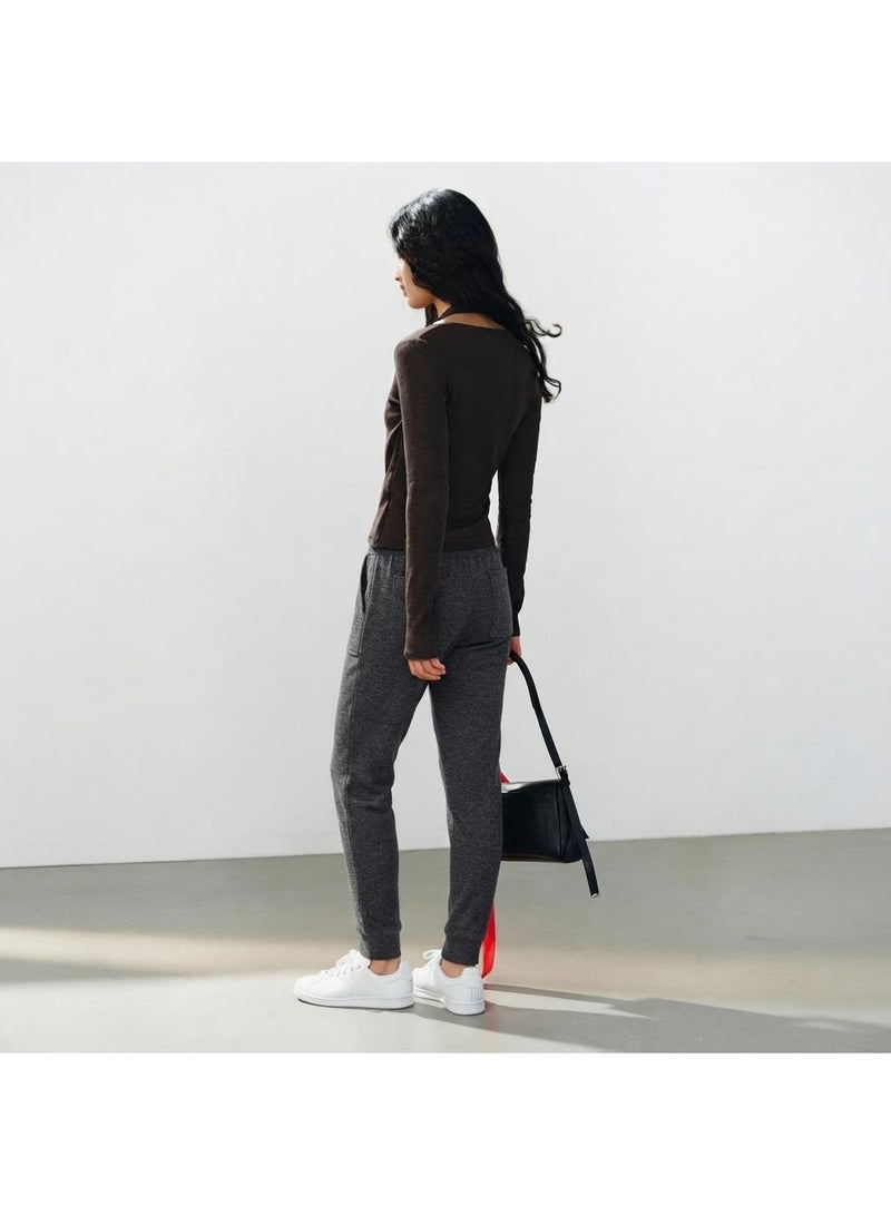 George Women's Extra Soft Jogger Trousers with Drawstring Waist, Dark Grey - Image 3