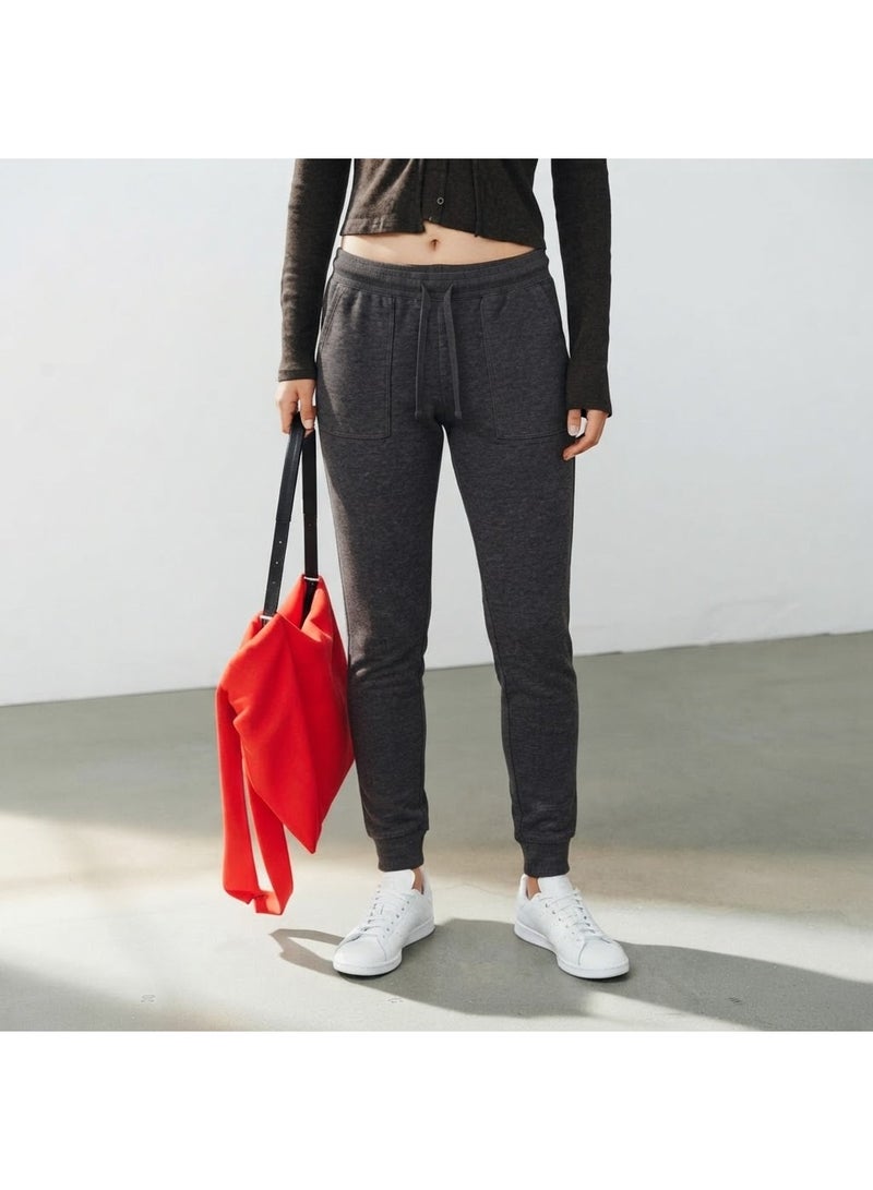 George Women's Extra Soft Jogger Trousers with Drawstring Waist, Dark Grey - Image 1