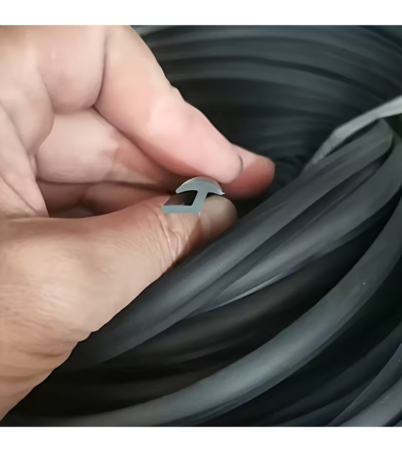 78.74inch Universal T-Style Fender Flare Rubber Seal Edge Trim for Car and Truck Wheel Wells with Automotive-Grade Adhesive Tape - Image 2