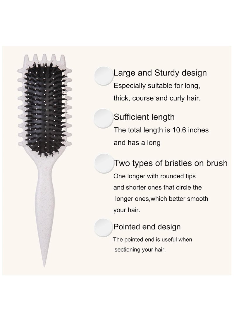 2024 Newest Bounce Curl Brush,Curl Brush for Curly Hair Wet,Bounce Curl Defining Brush,Curl Defining Brush,Hair Brush Styling Brush,Shaping and Defining Curls for Women Girls (Color : White)