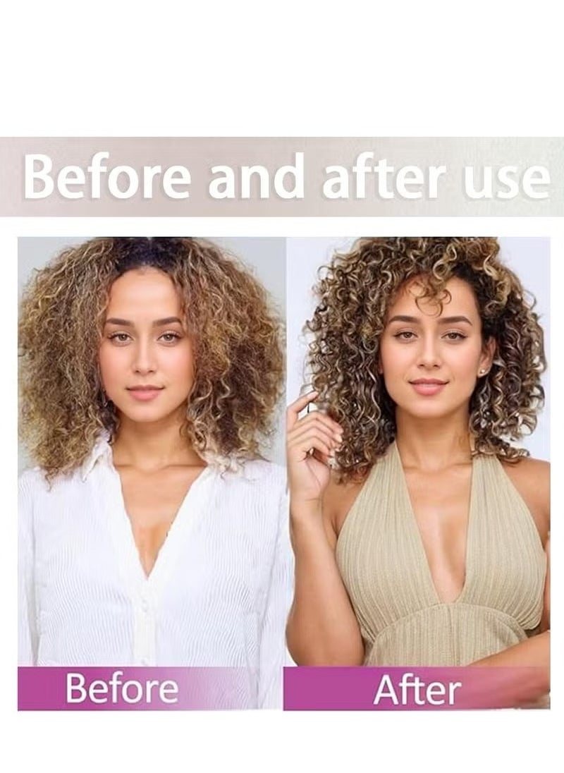 2024 Newest Bounce Curl Brush,Curl Brush for Curly Hair Wet,Bounce Curl Defining Brush,Curl Defining Brush,Hair Brush Styling Brush,Shaping and Defining Curls for Women Girls (Color : White)