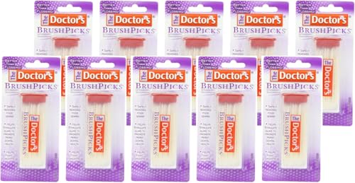 The Doctors BrushPicks Interdental Toothpicks 120 Count Pack of 10