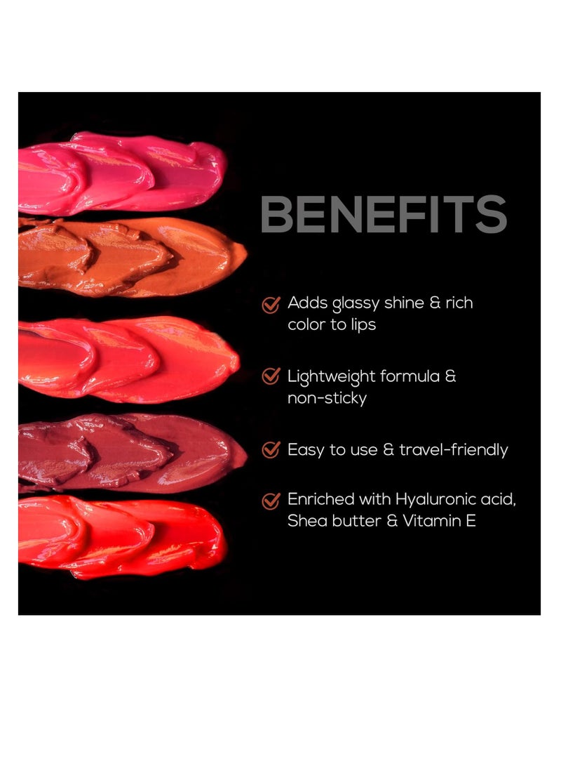 رينيه طلاء الشفاه شاين أون من ريني، 1.8 مل، تركيبة غير لزجة وغير جافة، تأثير مرطب يدوم طويلاً، صغير الحجم وسهل الحمل - Image 2