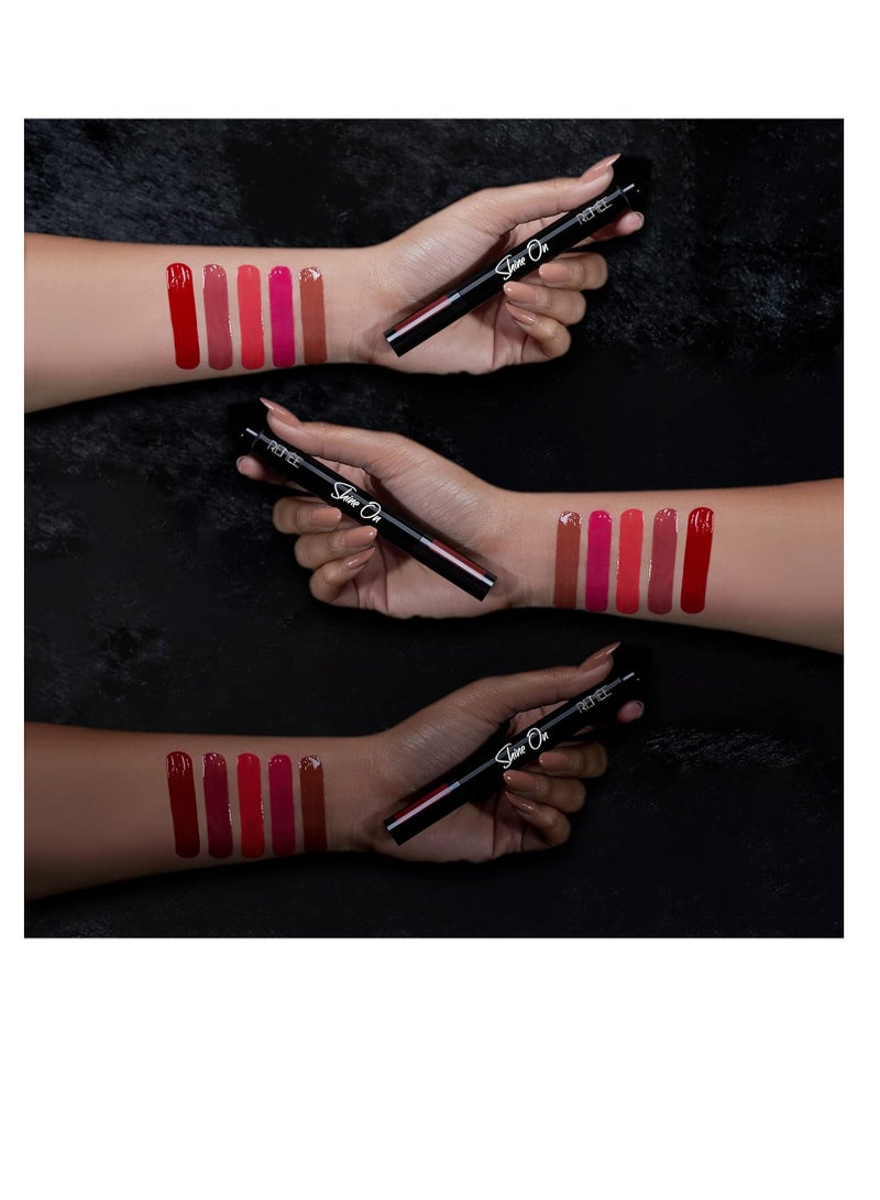 رينيه طلاء الشفاه شاين أون من ريني، 1.8 مل، تركيبة غير لزجة وغير جافة، تأثير مرطب يدوم طويلاً، صغير الحجم وسهل الحمل - Image 4