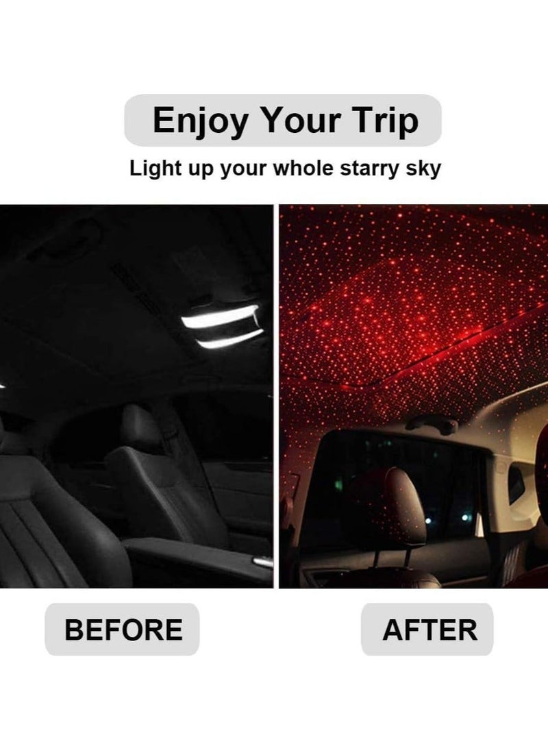 Raxoom Star Projector Night Light, Adjustable Auto Roof Interior Car Lights Romantic Starry Projector Lights Mini USB LED Night Light for Room Ceiling, Car, Wedding, Party Decoration - Image 5