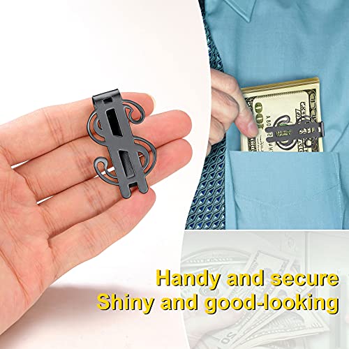 ChainsPro Titanium Money Clips Metal Minimalism Dollar Cash Clips Gold Money Clip - Image 4