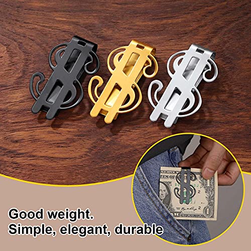 ChainsPro Titanium Money Clips Metal Minimalism Dollar Cash Clips Gold Money Clip - Image 5