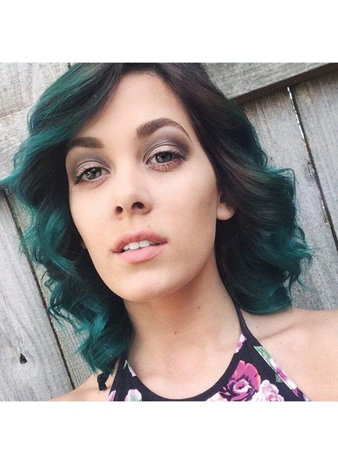 Manic Panic - Enchanted Forest Green Hair Dye – Classic High Voltage - Semi Permanent Deep Teal Green Hair Color With Blue Undertones - Vegan, PPD & Ammonia Free (4oz) - Image 1