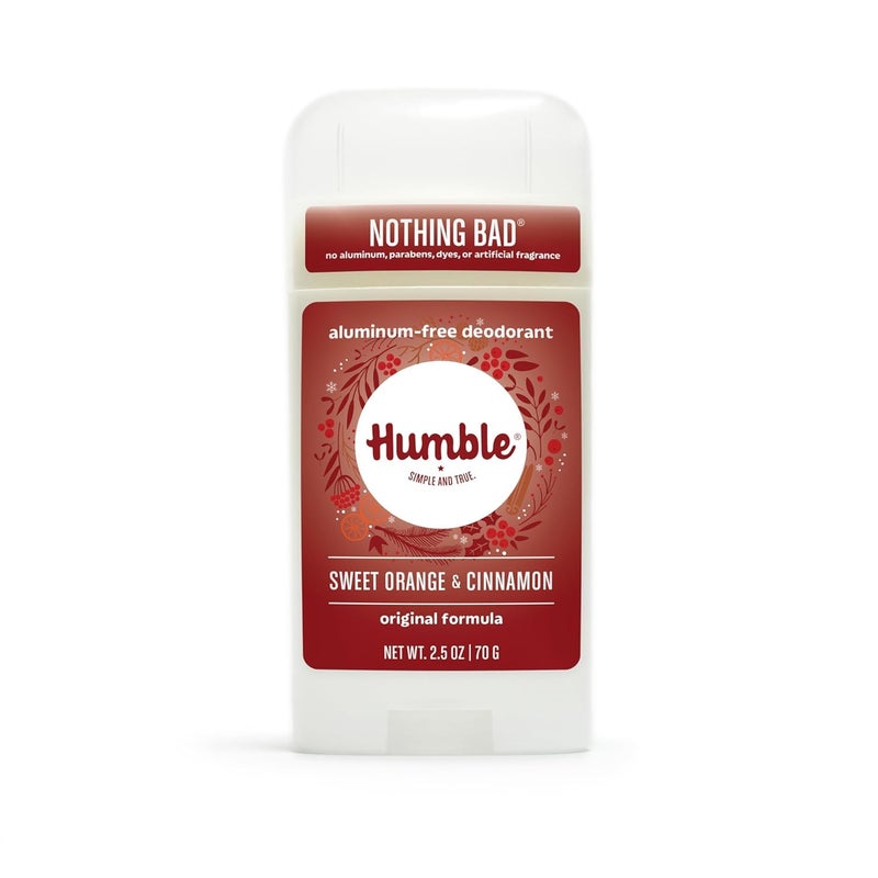 HUMBLE SIMPLE AND TRUE. Humble Brands All Natural Aluminum Free Deodorant Stick for Women and Men, Lasts All Day, Safe, and Certified Cruelty Free, Sweet Orange and Cinnamon, Pack of 1 - Image 1