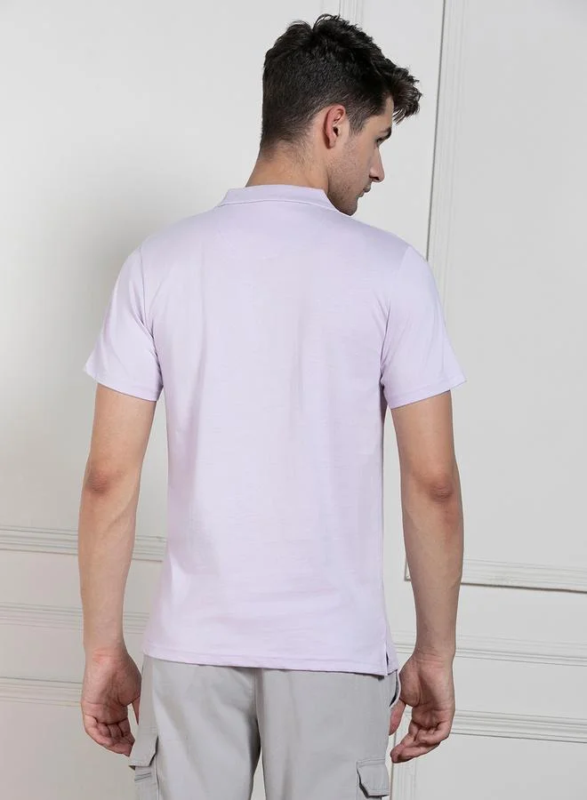 Dennis Lingo Dennis Lingo Regular Fit Solid Polo with Patch Pocket