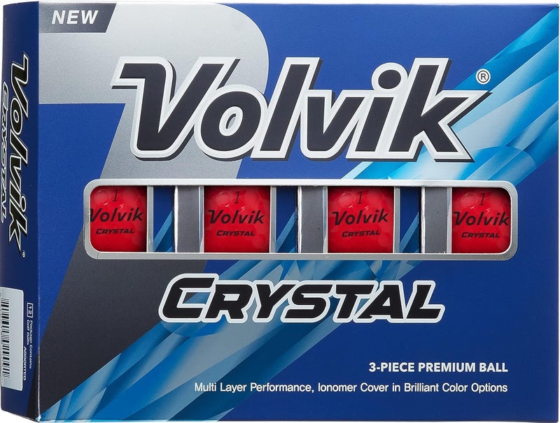 Volvik Crystal Golf Balls (One Dozen) (Ruby Red) - Image 5