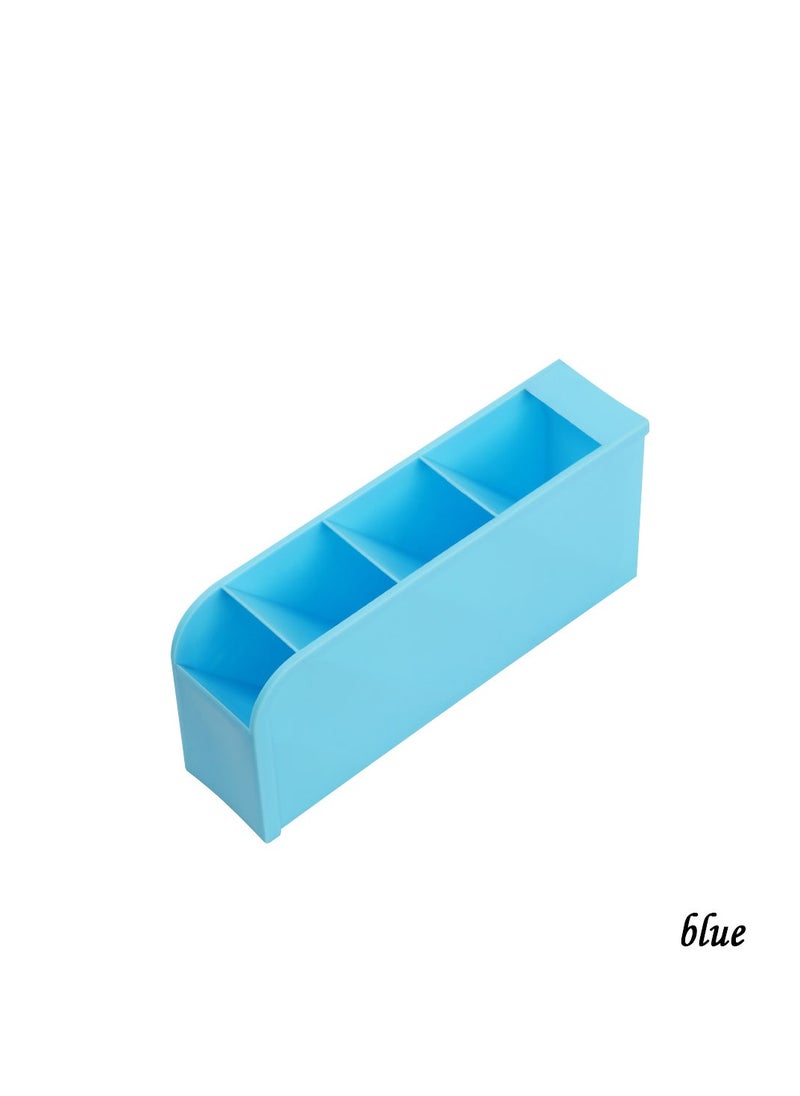 Spaceshoop 1pc Plastic Desk Organizer Desktop Office Pen Pencil Holder Makeup Storage Tray Pen Box Drawer Storage Office supplies  - Image 1