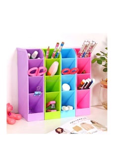 Spaceshoop 1pc Plastic Desk Organizer Desktop Office Pen Pencil Holder Makeup Storage Tray Pen Box Drawer Storage Office supplies  - Image 3