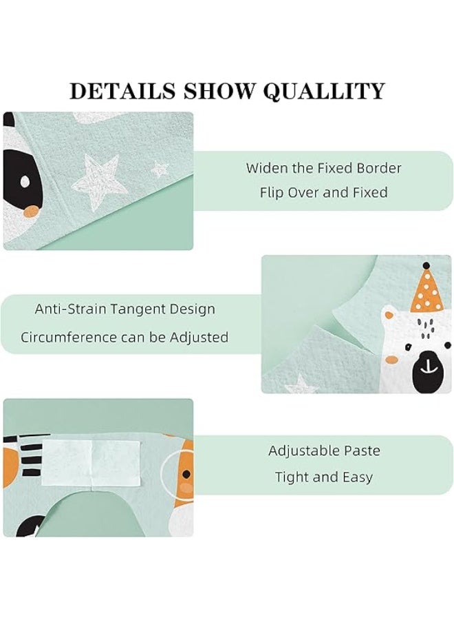 Disposable Bibs for Baby, 30pcs Disposable Travel Bibs with Crumb Cather for Kids Self Feeding Individual Wrapped - Image 2