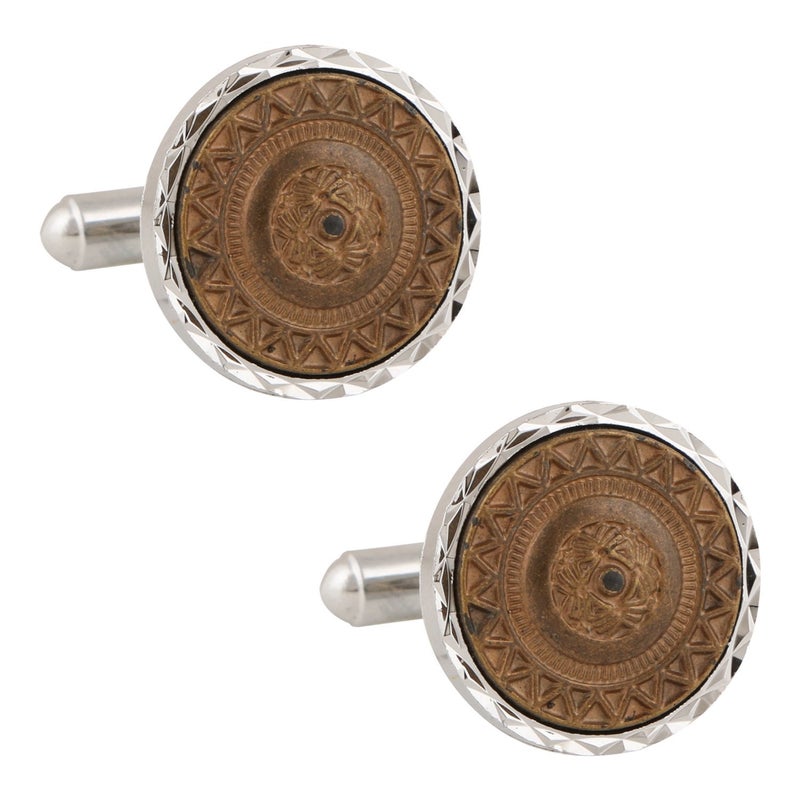 TRIPIN Cufflinks For Men Silver For French Cuff Shirts Links Suit Blazer Party In A Gift Box Tmnxapzsil640 - Image 1