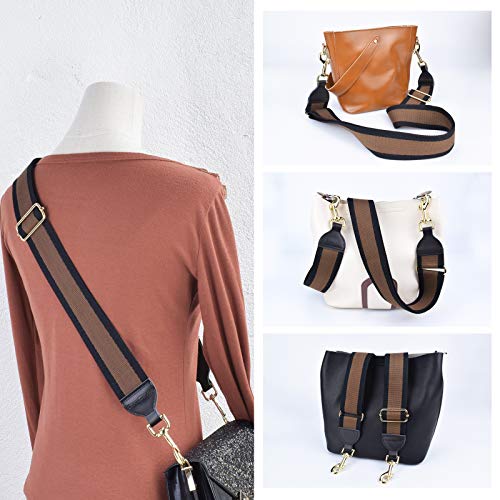 CLOUDMUSIC Handbag Strap Replacement Crossbody Strap Purse Strap For Women Girls (Brown) - Image 2
