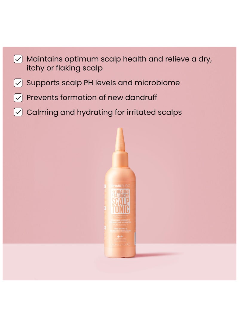 HAIR BURST - Hair Tonic with Hyaluronic Acid - Hydrating and Balancing Treatment - Prevents Dandruff and Itchy Scalp - Exfoliates, Reduces Flaking & Dryness and Excess Oil for Healthier Hair - Image 1