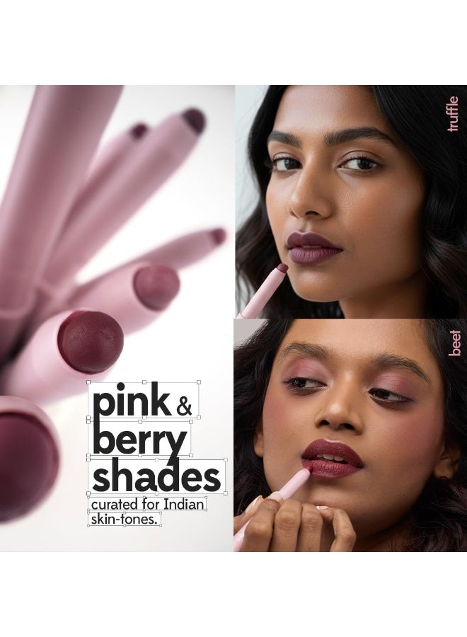 Ruby's Organics Ruby’s Organics OneStick Lipstick for Women - Blurr, Lip and Cheek Contour Crayon, Matte Finish, Lip Makeup - Enriched with Antioxidants and Vitamins, Chemical Free - Fig - Image 3