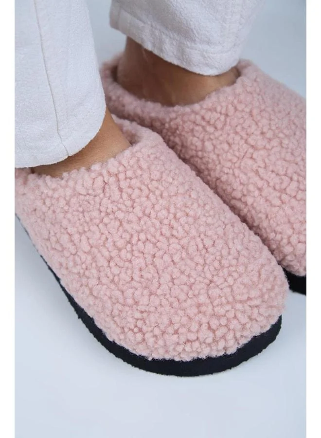 Manijero  (Orlina) Women's Tedy Sabo Platform Powder Slipper. for Women | Best Price UAE