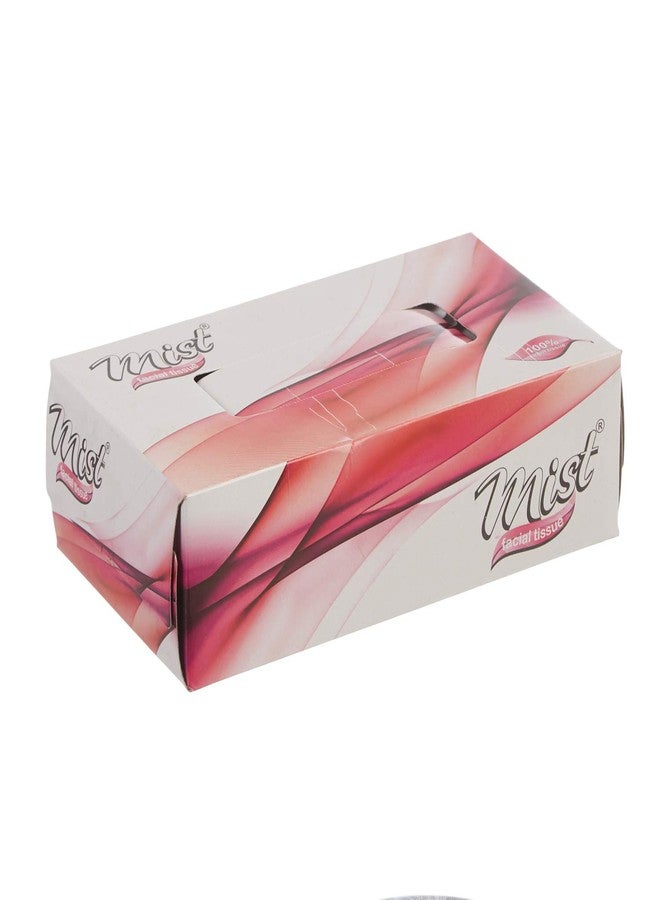MDN Mist Ultra Soft White 2 Ply Facial Tissue Paper Napkin for Home Office Disposable Facial Tissues (100 Pulls Each, Pack of 6) - Image 3