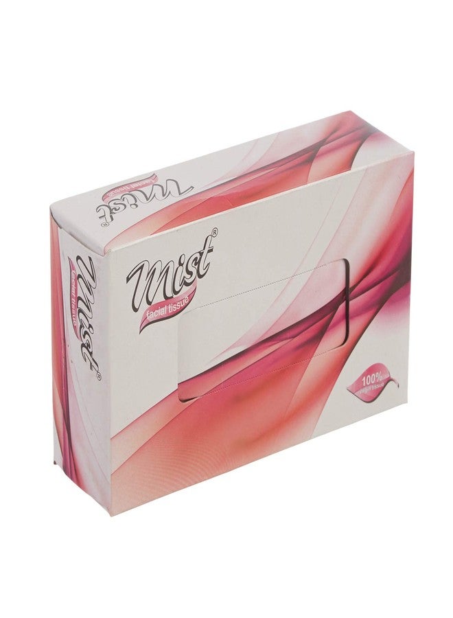 MDN Mist Ultra Soft White 2 Ply Facial Tissue Paper Napkin for Home Office Disposable Facial Tissues (100 Pulls Each, Pack of 6) - Image 4