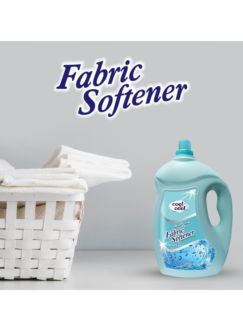 Cool & Cool Aqua Fresh Fabric Softener 4L - Image 2