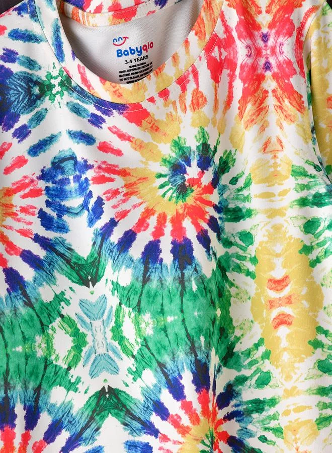 babyqlo Vibrant Tie-Dye Ensemble 2 piece Set for Girls