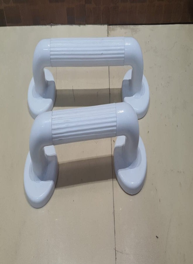 Bosney Rust Resistant Grab Rail Bar for Bathroom Safety, Grooved for Safe Grip, White ABS 10" inch (Pack of 1) - Image 2