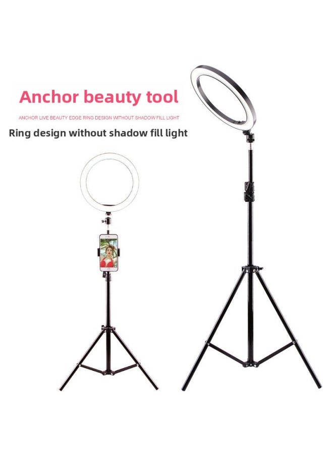 Generic Net Red Live Light Tripod Mobile Phone Live Beauty Ring Light Light Photography Selfie-Color:50cm Bracket +26cm Fill Light + Inner Mobile Phone Clip  - Image 5