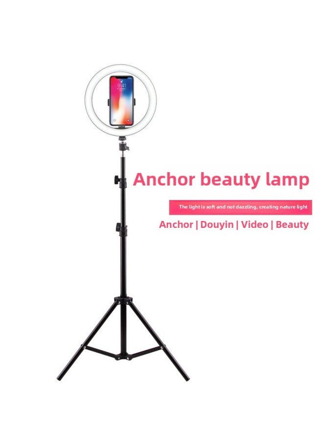 Generic Net Red Live Light Tripod Mobile Phone Live Beauty Ring Light Light Photography Selfie-Color:50cm Bracket +26cm Fill Light + Inner Mobile Phone Clip  - Image 2