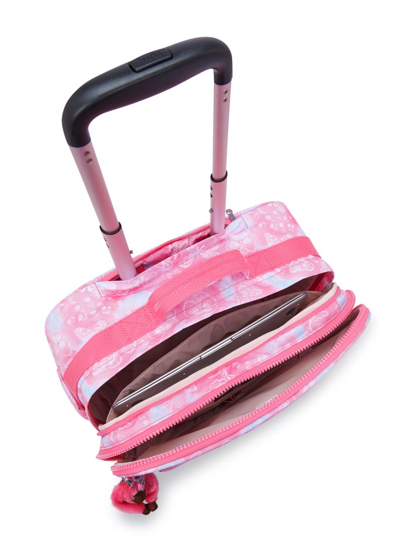 kipling Kipling New Storia Kids' 4-Wheeled School Trolley Bag with 15.6 inch Laptop Compartment Happy pink c  - Image 5