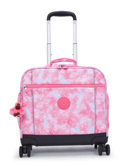 kipling Kipling New Storia Kids' 4-Wheeled School Trolley Bag with 15.6 inch Laptop Compartment Happy pink c  - Image 1