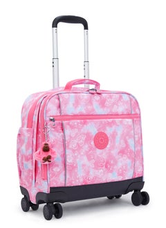 kipling Kipling New Storia Kids' 4-Wheeled School Trolley Bag with 15.6 inch Laptop Compartment Happy pink c  - Image 4