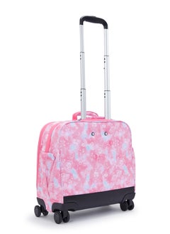 kipling Kipling New Storia Kids' 4-Wheeled School Trolley Bag with 15.6 inch Laptop Compartment Happy pink c  - Image 2