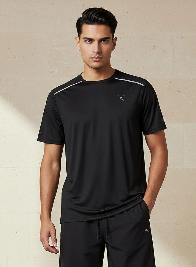Splash Active Men Printed Performance T-shirt