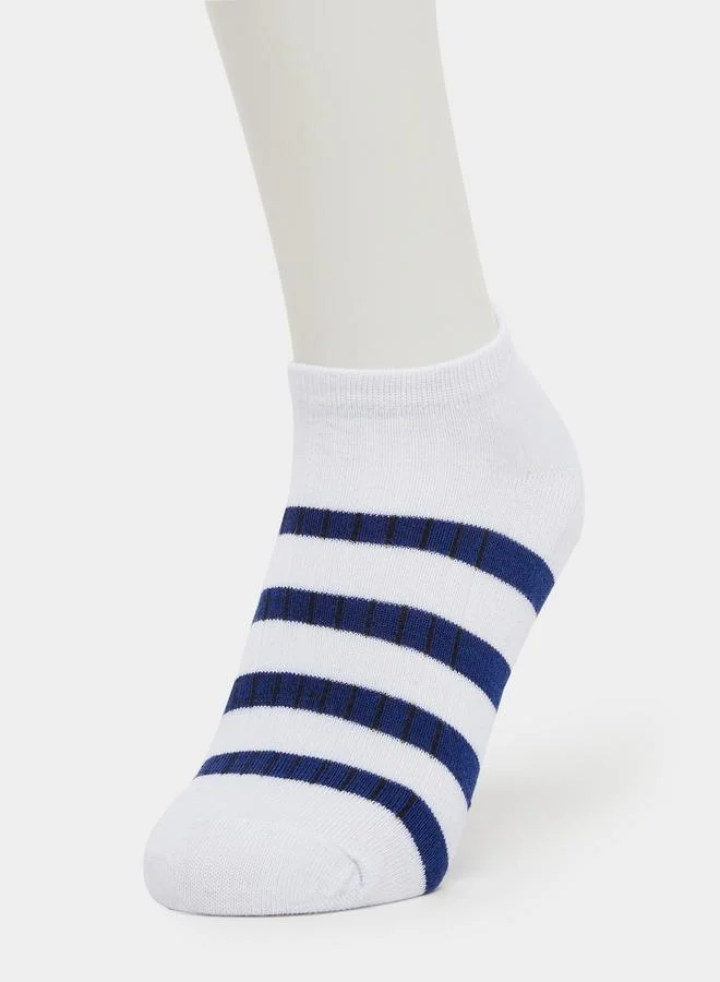 ستايلي Styli Set of 5 - Striped Ankle Socks