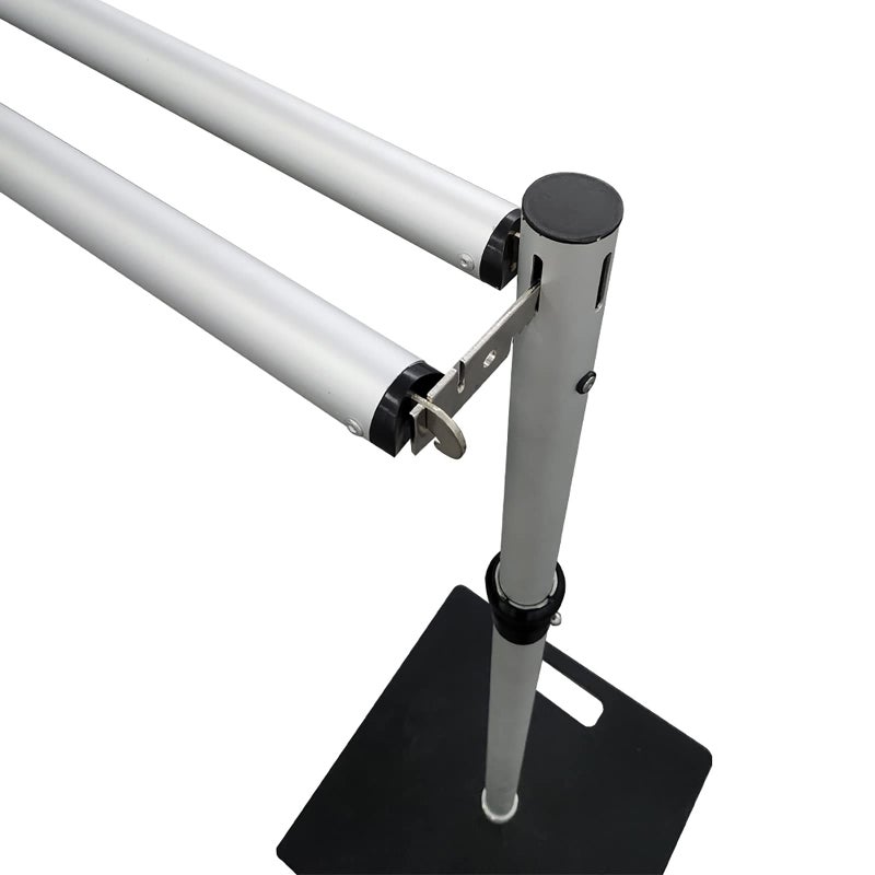 Hecis 9" Double Crossbar Hanger Backdrop Hanger Crossbar Valance Hangers for Pipe and Drape Backdrop Stand Kit(9" Hanger, 2 Pack) - Image 5