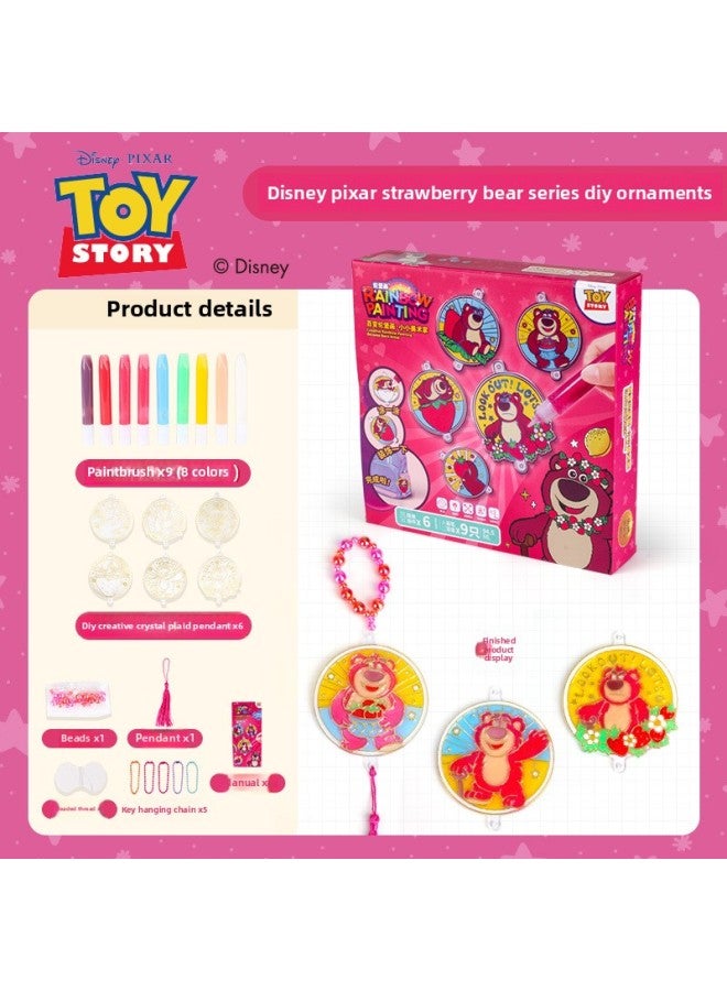 Handmade DIY Children's No-Bake Glue Painting Color Graffiti Doll Toy Small Ling Interactive Parent-Child Coordination Skills-Color:Lunburg Painting-Xiao Ling Medal Creative Suit 77017 - Image 2