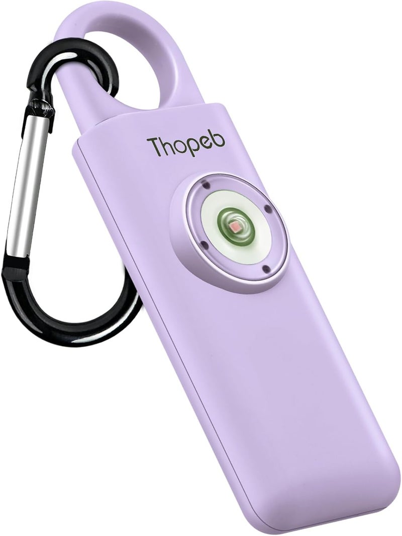 Thopeb –The Original Personal Safety Alarm for Women Self Defense – Elders & Kids Self Defense Keychain Siren – 135dB Loud Siren Bird Sound – Cute Key Chains Protection (Purple) - Image 1