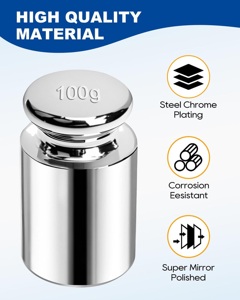 UCEC Calibration Weights for Digital Scale, 100g Gram Weights, Precision Stainless Steel Balance Scale Calibration Weight for Lab Educational Science - Image 3