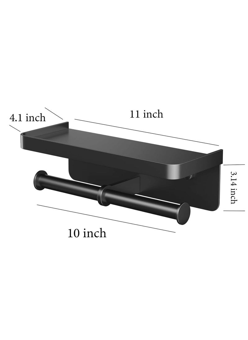 spa luxetique - Double Roll Toilet Paper Holder - Stainless Steel Bathroom Tissue Dispenser - Image 1