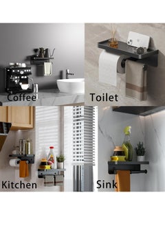 spa luxetique Double Roll Toilet Paper Holder - Stainless Steel Bathroom Tissue Dispenser  - Image 4