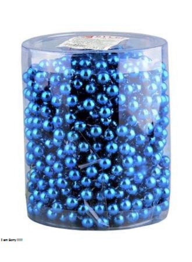 بروماس مجموعة أسطوانات من الخرز الزخرفي الأزرق