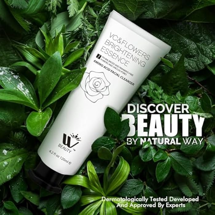 WBM Facial Cleanser with Amino Acid, Perfect Anti-Aging, Skin Brightening and Wrinkle Reducing Acne Daily Face Wash for All Skin Types With Organic & Natural Ingredients - 4.2 fl oz/120 ml - Image 4