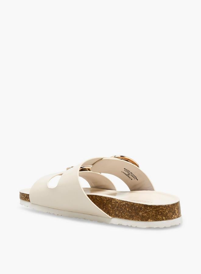 Celeste Women Buckle Detail Slide Sandals - Image 5